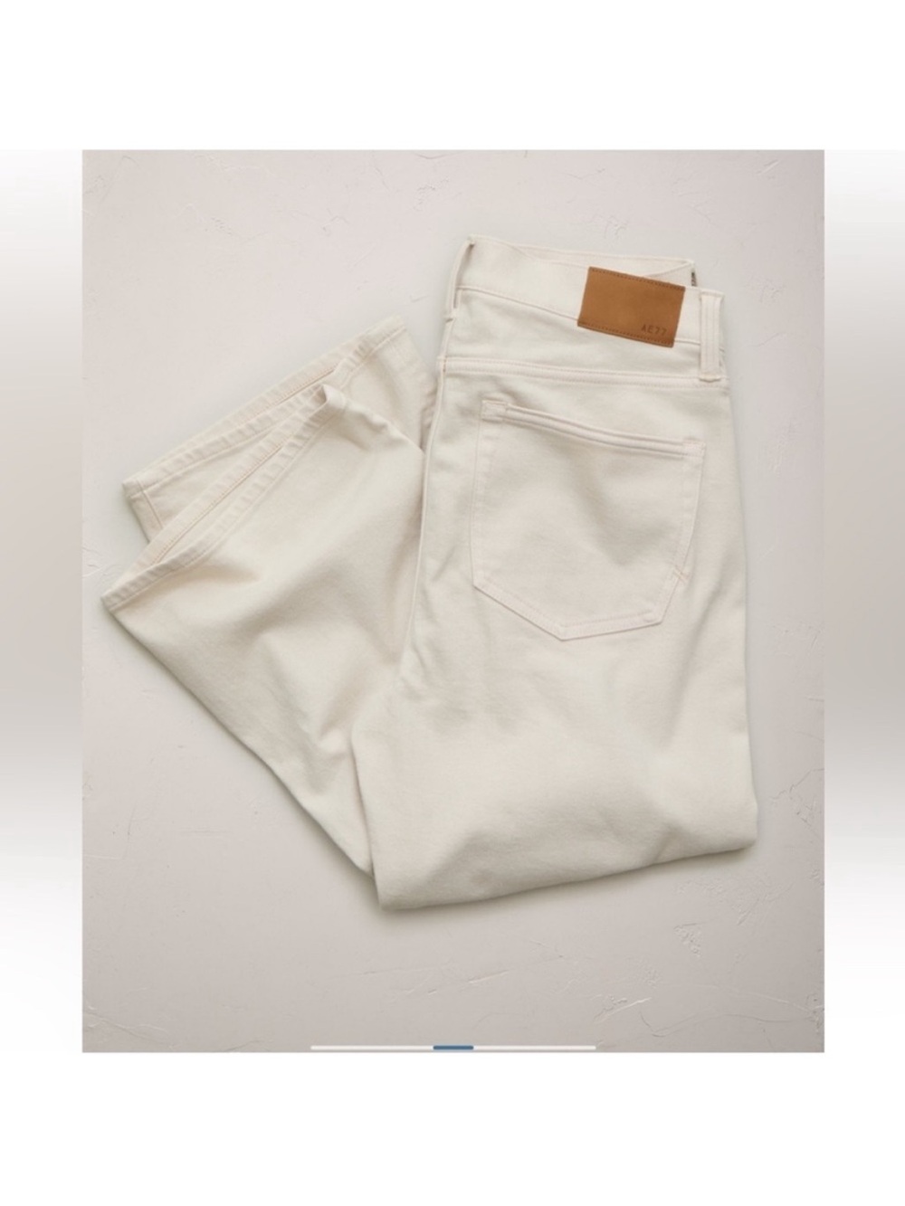 American Eagle NWT AE77 Premium Bootcut Crop Jeans Size 30 Regular in Stone - Picture 4 of 16